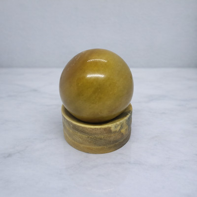 Premium Yellow Aventurine Polished Crystal Sphere, Abundance and Success Stone
