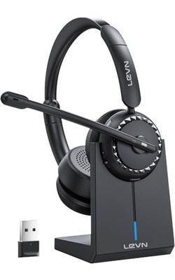 Levn Bluetooth Headset LE-HS013 Superior( White, Noise Canceling)