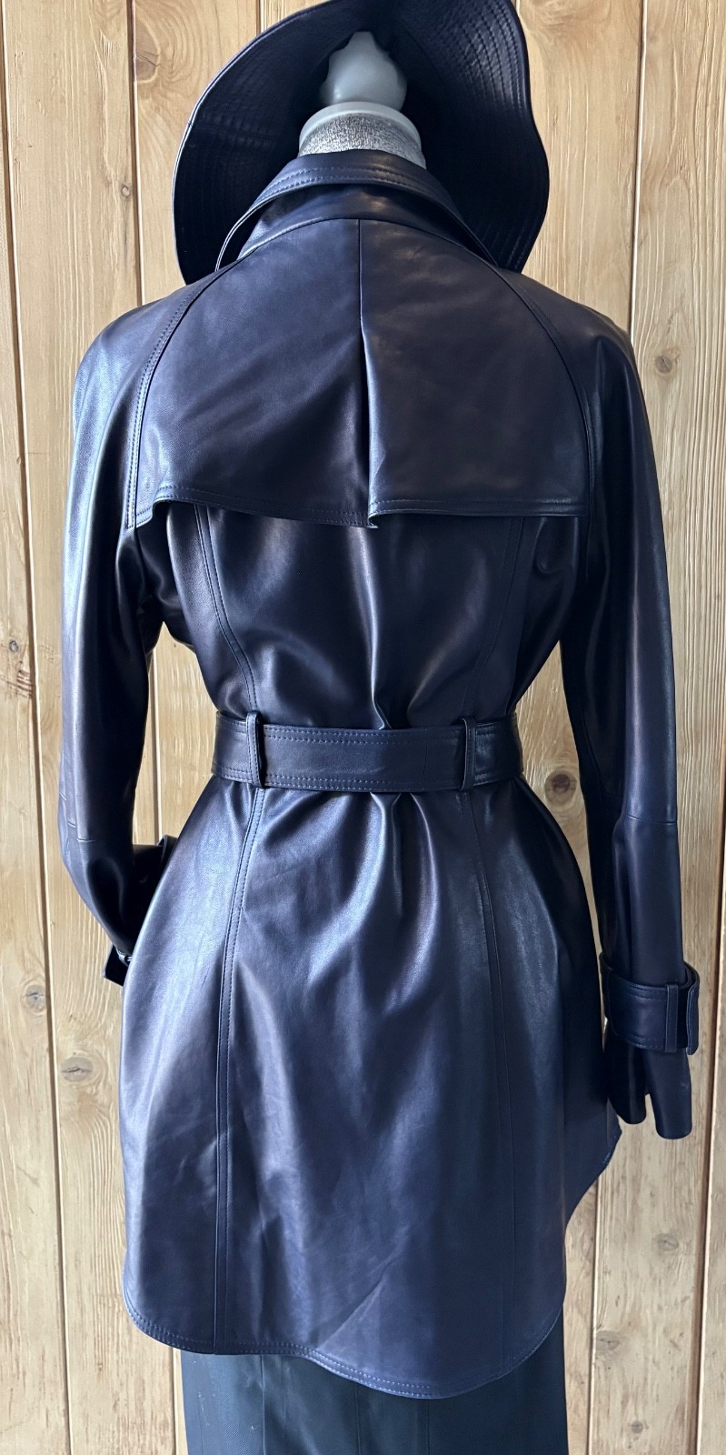 Custome made workshop extra soft navy purple leat… - image 5