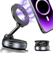 🔥Last one Magnetic Car Phone Holder K007 – Vacuum Base, 360° Adjustable. New