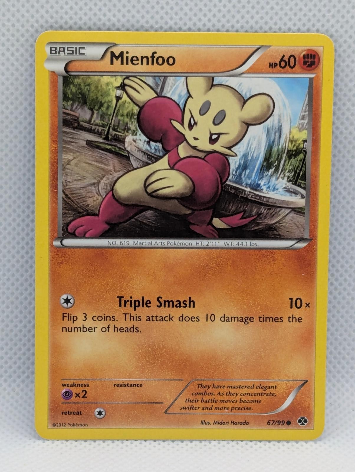 MIENFOO 67/99 C NEXT DESTINIES POKEMON LP MIENFOO