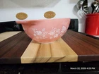 Pyrex Pink Gooseberry Cinderella Bowl #442,  1.5  Quart Vintage