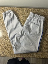 NWOT Wilson Gray Blue Pin Stripe On Side Baseball Pants Size Large