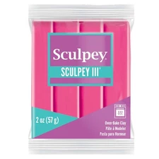 Polyform S302-1142 Sculpey III Polymer Clay 2oz-Candy Pink (5Pk)