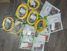 Lot of 12 Fiber Optic Patch Cables LC SC Duplex Singlemode Multimode Mix
