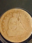 #2BELLE BOYED CONFEDERATE SPY OF THE SOUTH 1861 seated liberty QUARTER SILVER😎