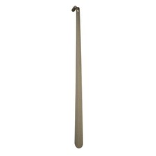 Shoe Horn 31.5" Metal Curved Long Handle Shoe Helper Shoehorns Black Gold 