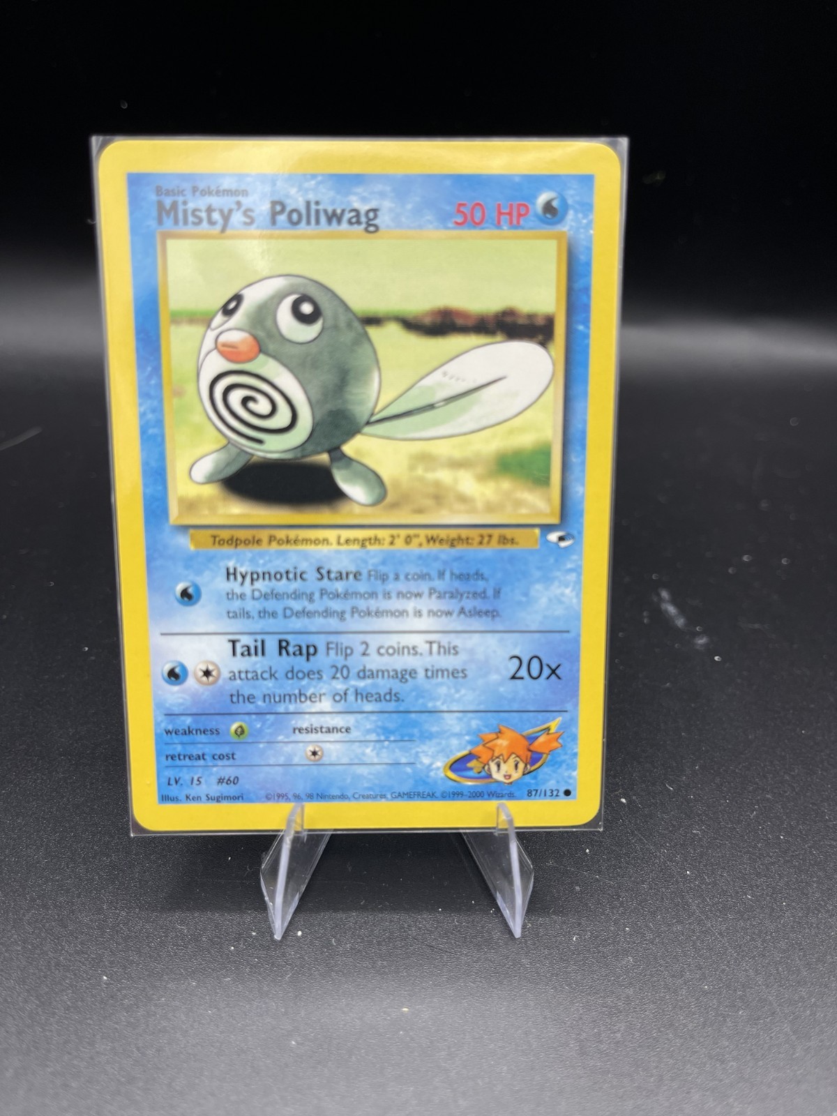 (NM) Misty's Poliwag 87/132 Gym Heroes Pokemon Card