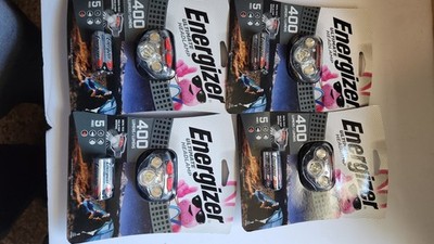 Energizer Ultimate Headlamp 400 Lumens LED Batteries sealed box of 4