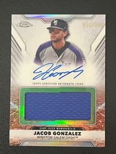 Jacob Gonzalez 2025 Topps Pro Debut Auto Jumbo Relic Refractor /200 