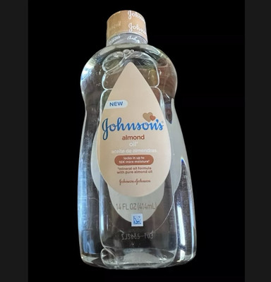 Johnson & Johnson s Baby Almond Oil, Paraben-Free, Phthalate-Free, 14 oz, NEW
