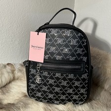 NWT Juicy Couture Crystal Crush Medium Backpack - Liquorice Black