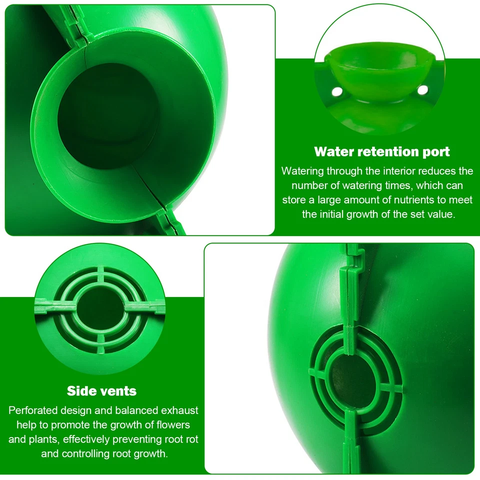 1-50x Estuche de enraizamiento de plantas Bola Crecimiento Cría Jardín Planta Bola de alta presión Foto 4 de 4