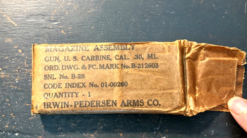 WWII Irwin Pederson NOS M1 carbine magazine