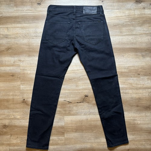 G Star RAW Jeans Men 28x30 Black 3301 Slim Fit Stretch Denim Pants Grunge Biker - Picture 3 of 12