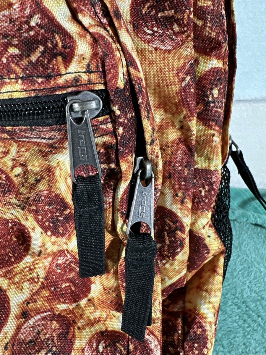 RARE JanSport Trans Pepperoni Cheese Pizza Print Backpack School Book Bag Teen? RARE JanSport Trans Pepperoni Cheese Pizza Print Backpack  main image 3