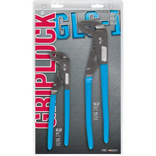 Channellock Griplock Tongue and Groove Pliers Tool Set Heavy Duty Adjustable Jaw