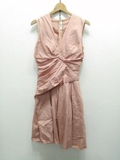 Prada Pink Sleeveless Dress size 38 V-neck 37" Length Elegant Women's