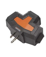 RIDGID 36005 3-Outlet Power Hub Adapter 15-Amp 120-Volt 1800 Maximum Watts 020 