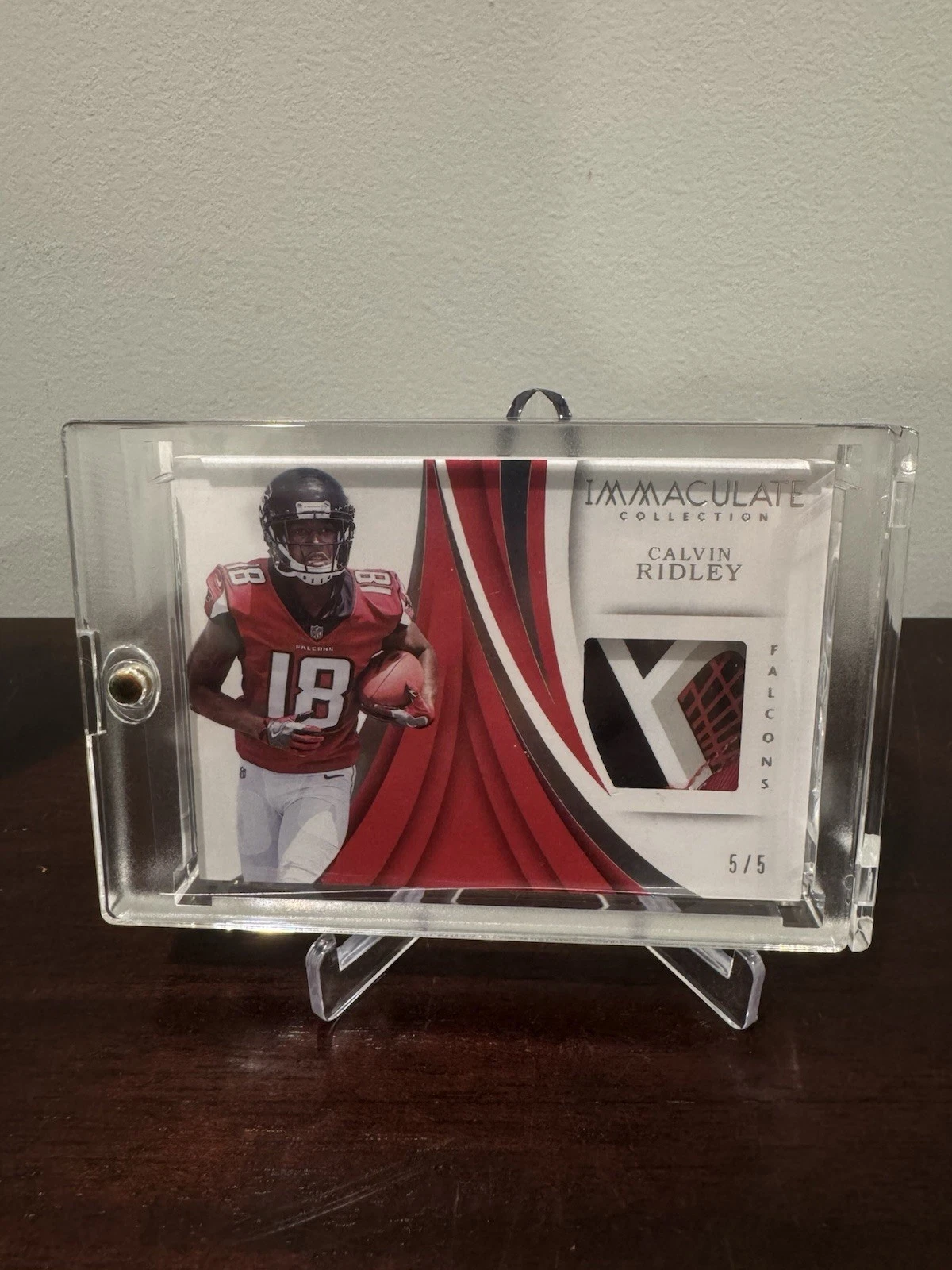 Calvin Ridley Panini Immaculate Collection Immaculate Gloves Brand Logo #GL9 Base