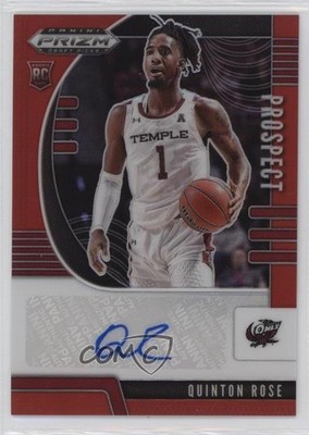 2020 Panini Prizm Draft Picks Prospect Red 165/199 Quinton Rose #PA-QR Auto 1o2
