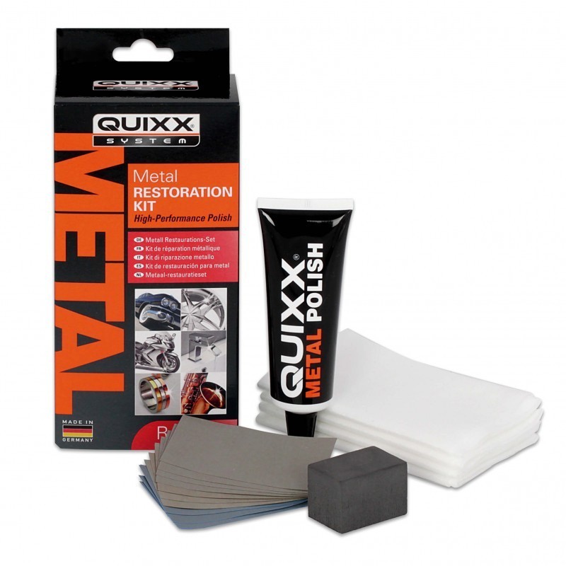Kit de restauration métaux Quixx pour un soin de précision et finition haute brillance