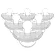 Evenflo Feeding Balance + Stage 2 Orthodontic Silicone Pacifier 6 Months, 6 Pack