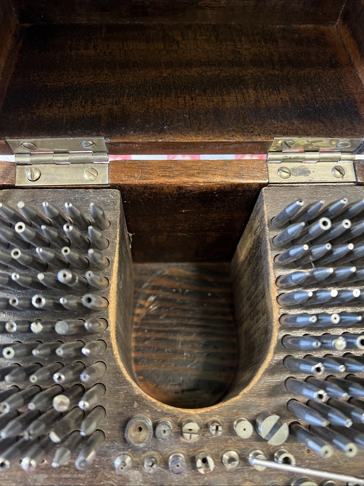 Ancien Jeu De Piquets D'horlogers Kendrick & Davis Inverto Série 18 - Outillage Occasion - USA