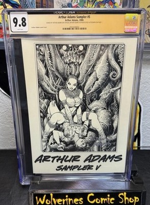 ARTHUR ADAMS SAMPLER #5 CGC 9.8 SIGNED ARTHUR ADAMS on COVER & INTERIOR Pop 1