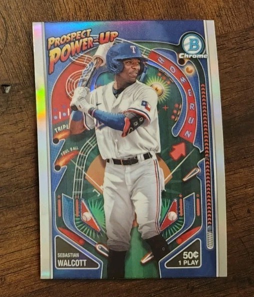 Sebastian Walcott 2024 Bowman #PP-20 Prospect Power-Up Chrome