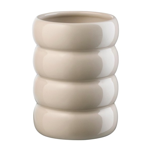 Asa Selection Loopy Vase Blumenvase Tischvase Steingut Beige Ø 10 X H 16 Cm-image