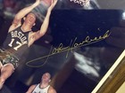 John Havlicek Celtics Autographed Original Framed Photo - CofA sticker affixed  — photo 2