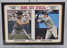 2023 Topps Heritage #100 Aaron Judge Roger Maris Black Border only 50 copies!