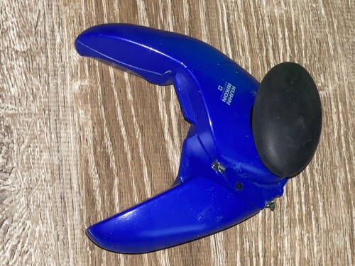 KUHN RIKON Ergo Safety Smooth Edge Touch Can Opener Lid Lifter Blue Lightly Used - Picture 4 of 5