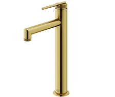 VIGO Sterling 11'' H Single Handle Single-Hole Bathroom Vessel Faucet in Gold