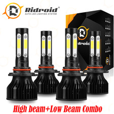 For Caprice 1987-1990 Led Headlight Bulbs 9005 9006 Lamps Kit Combo 6500k