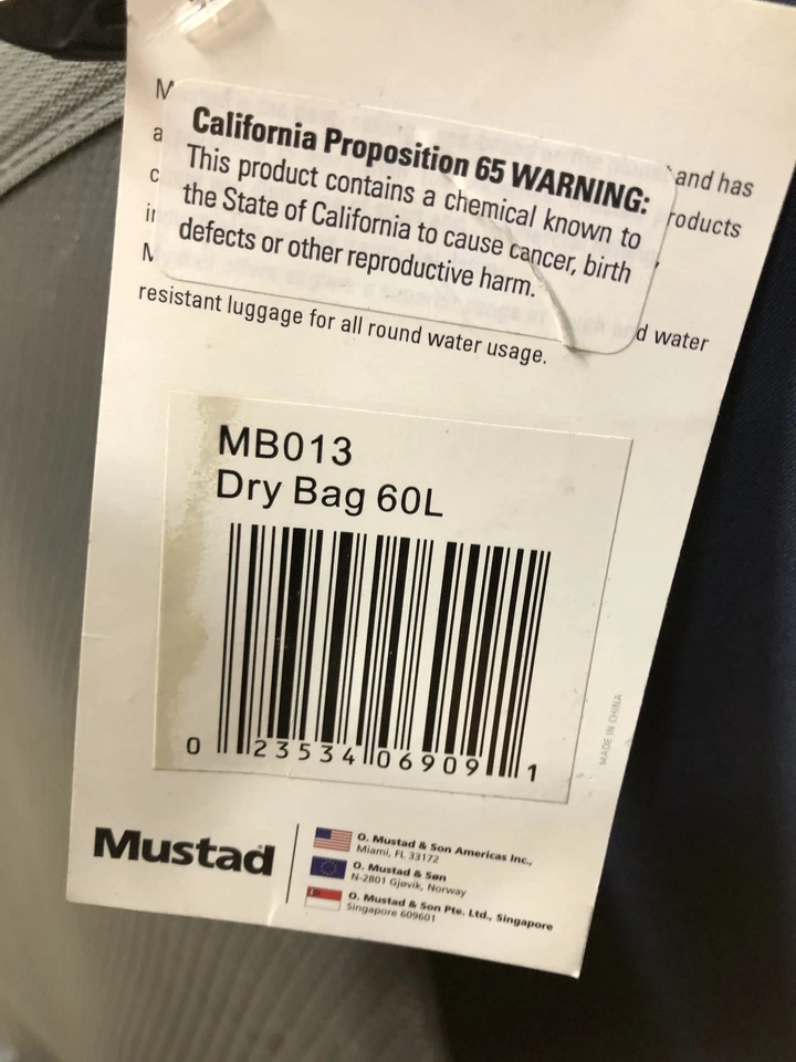 Mustad Dry Bag 60L #MB013 - Image 2 of 2