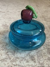 Antique Steuben Celeste Blue Blown Glass 4.25...