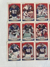 Lot of (17) Fleer 1990 Buffalo Bills NFL Trading Cards. Smith, Thomas UGC