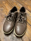 Walter Hagen Golf Shoes Mens 8.5 M Brown Leather Ortholite Hydrohalt Resortwear — photo 8