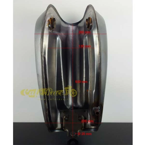 Serbatoio universale cafè racer completo di tappo e rubinetto - Immagine 4 di 4