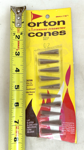 10 Vintage Orton Pyrometric Cones Standard Cones 1.2” Made in USA New Old Stock - Picture 2 of 6