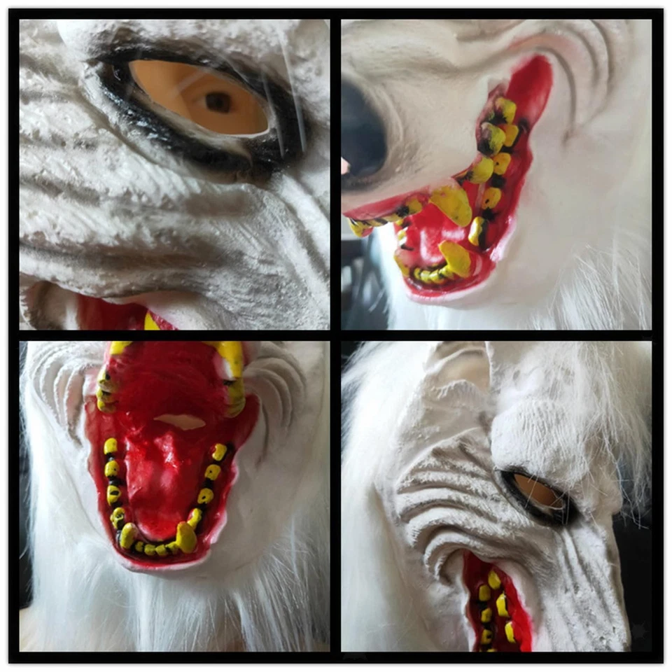Wolf Mask for Halloween Horror Animal Mask for Masquerade Role Playing Birthday - Image 2 of 4