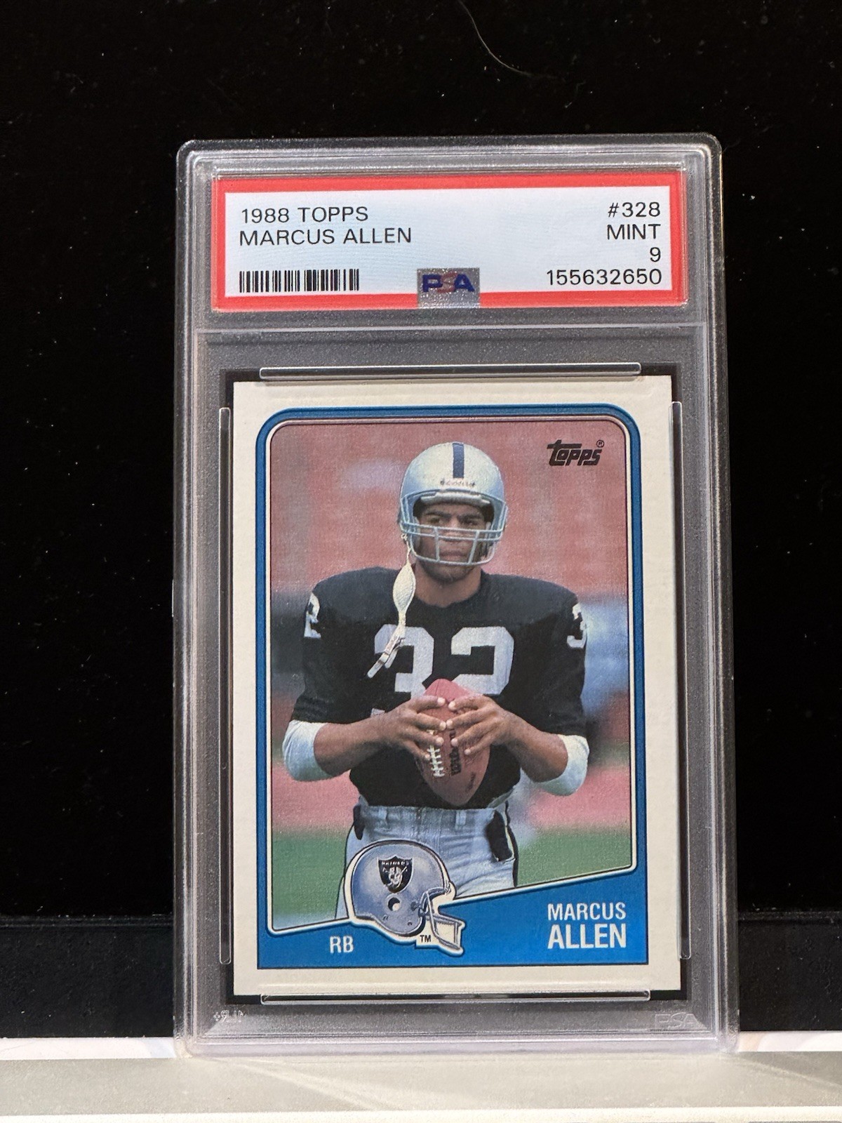 1988 Topps #328 Marcus Allen PSA 9 Mint