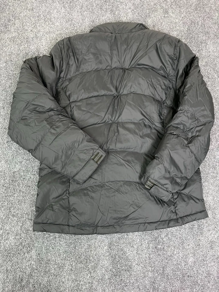 L.L .Bean Goose Down Puffer Jacket Women's Black Lightweight Full Zip Sz M - Image 3 of 4