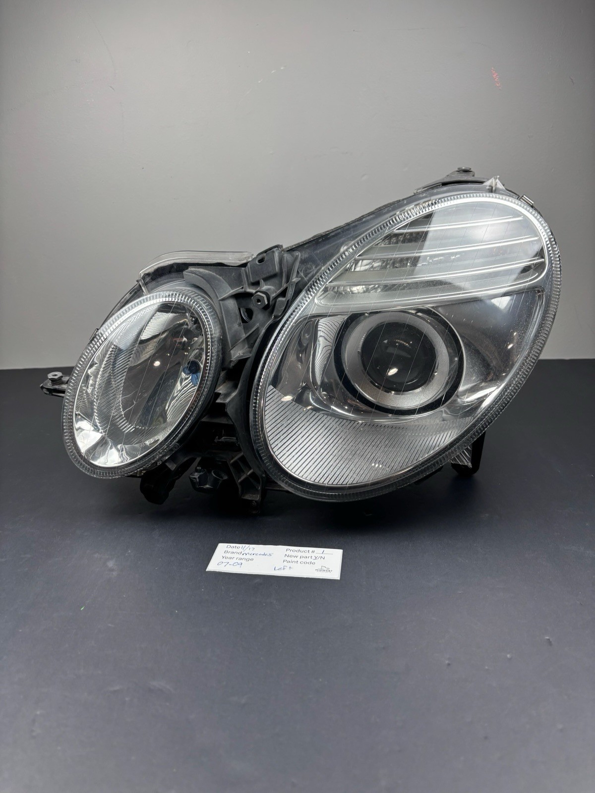 2007-2009 MERCEDES W211 E350 E550 FRONT LEFT HALOGEN HEADLIGHT HEADLAMP LAMP OEM