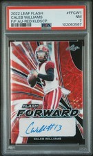 2022 LEAF FLASH FLASH FORWARD AUTOS #FFCW1 CALEB WILLIAMS 2/3 PSA 7 AUTO