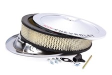 Proform 141-906 14in Chrome Air Cleaner For Chevy Logo Classic Round 5-18 Kit Proform 141-906 14in Chrome Air Cleaner For Chevy Logo Classic Round 5-18 Kit