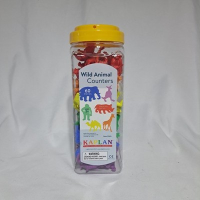 Kaplan Wild Animal Counters Early Math Skills - 60 PC