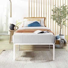 Best Price Mattress 18 Inch Metal Platform Bed Frame, Heavy Duty Steel Slats,...